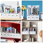 24 Pcs Cardboard Magazine File Holders Desk Label Pocket Folders - Image 6