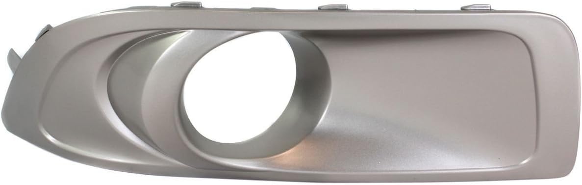 DAT AUTO PARTS Front Right Passenger Side Bumper Insert Fog Light Bezel Molding Cover Grille Trim Replacement For 2010-2012 Subaru Outback Silver Textured Plastic SU1039101 57731AJ42A