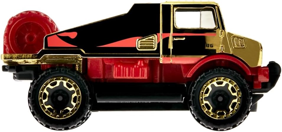 Hot Wheels Die-Cast Collectible Vehicle - 55th Anniversary Black and Gold Edition ~ Inspired by Mercedes-Benz Unimog U 1300 L Truck ~ 3/6