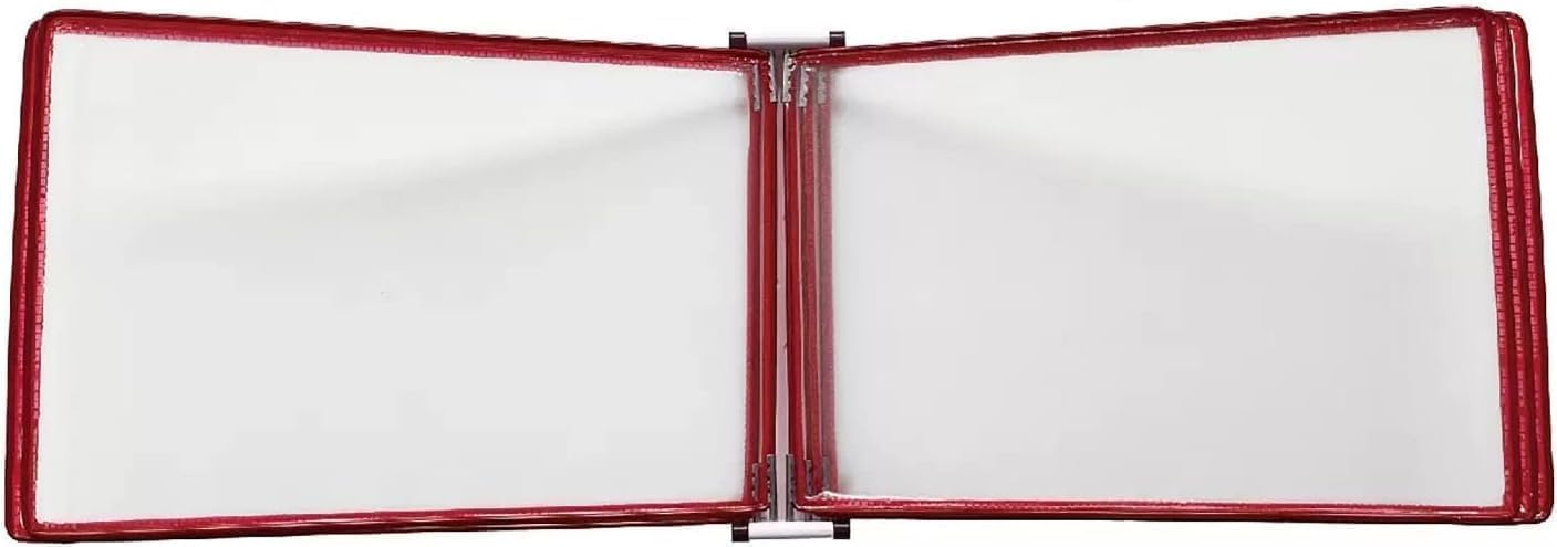 Wall Mount Reference System A3 Wall Hanging Units Flip Folder With Magnetic Base Wall-Mounted Poster Flip Book Display For Workshop Exhibition Offices(Black)