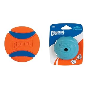 Chuckit Ultra Ball and The Whistler Ball Dog Toys Large 3 0 and 3 0 Inch Diameter for