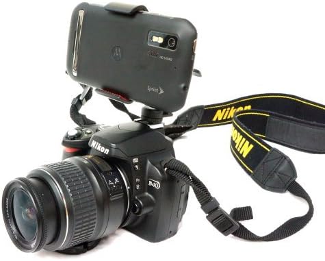 ChargerCity Hot Shoe Flash DSLR Camera Tripod Mount for All Smartphone up to 4" inch Wide (Like iPhone 14 13 PRO MAX Galaxy S22 S23 Oneplus)