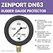 Zenport DN63 Rubber Gauge Protector, Back Mount, Black - 3 Pack