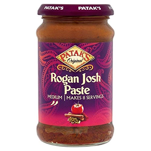 Pâte de curry Rogan Josh Patak's moyen 283g en lot de 2 pour cuisine indienne