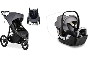 BOB Gear Wayfinder Jogging Stroller + BRITAX Willow S Infant Car Seat