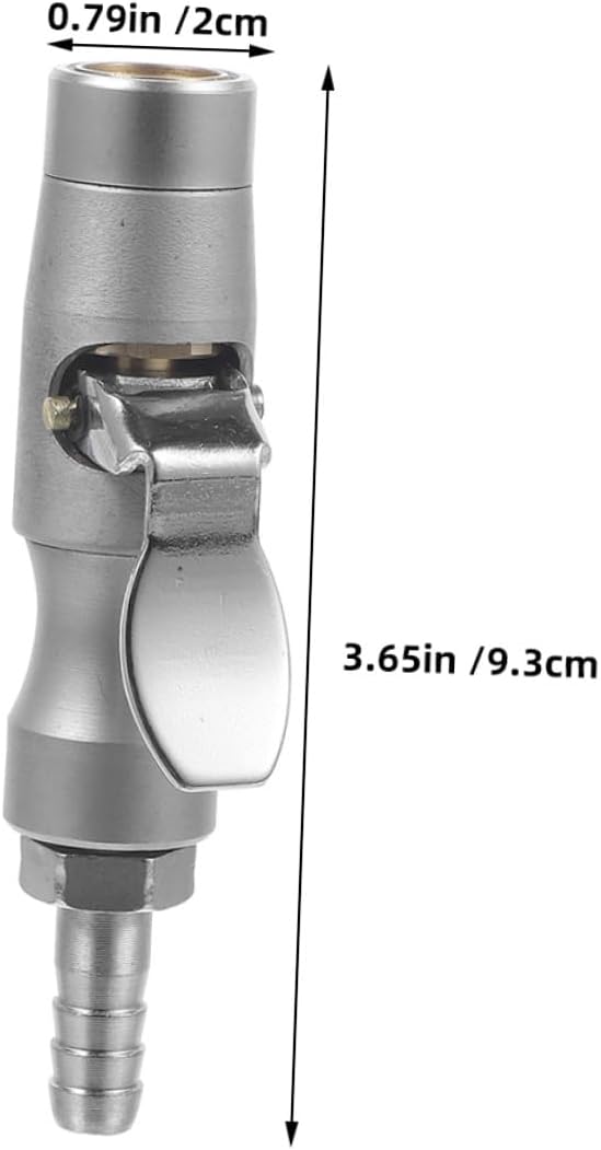 Healifty 2pcs Locking Air Chuck Tire Inflator Adapter with Brass Self-Locking Connector for Car Tire Quick Inflation Compatible with Air Compressor