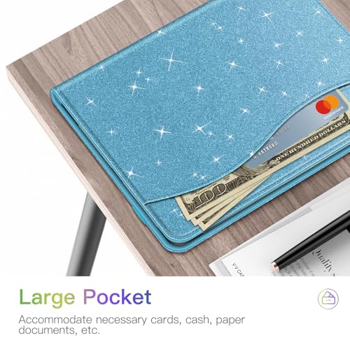 Étui iPad Air 5e 4e génération résout le manque de support avec sa coque bleu pochette - 5
