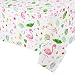 WERNNSAI Flamingo Tablecloth - 4 PCS 71''x 43.3'' Tropical Luau Party Disposable Plastic Table Cover Pineapple Party Supplies for Kid Girl Picnic Birthday Party Decorations