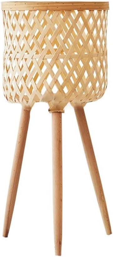 Tiered Plant Stand Indoor Simple Flower Basket And Green Plant Storage Rack For Living Room, Hand-woven Flower Pot Rack For Balcony Outdoor Plant Stands For Patio(S:24CMX24CMX44CM)