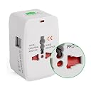 Emergity Universal Travel Adapter, All in One International Travel Adapter with USB Ports, Universal Adapter gallery image