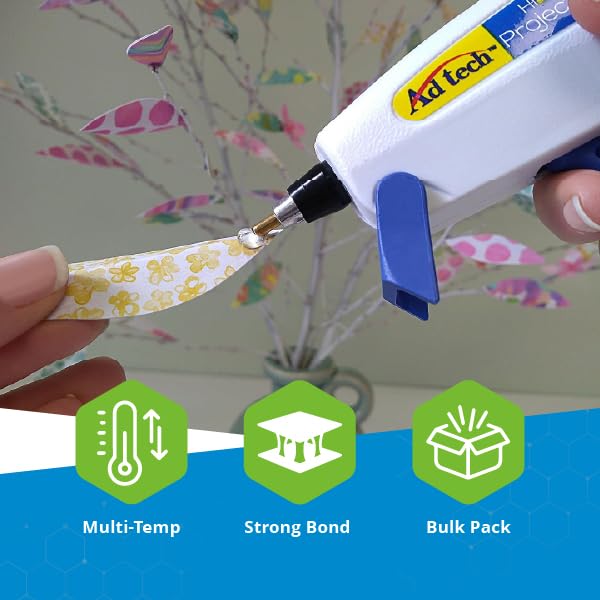 AdTech 8-Inch Mini Hot Glue Sticks, Clear | Multi-Temp, Strong Bonding Adhesive for Crafting, DIY & Repairs | Works with All Mini Glue Guns | Made in the USA by Adtech - Image 3