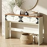 Versátil: Gracias a su diseño funcional, esta mesa consola moderna puede utilizarse como mesa de entrada, mesa detrás del sofá, mesa auxiliar en el salón o elemento decorativo en cualquier estancia del hogar.
