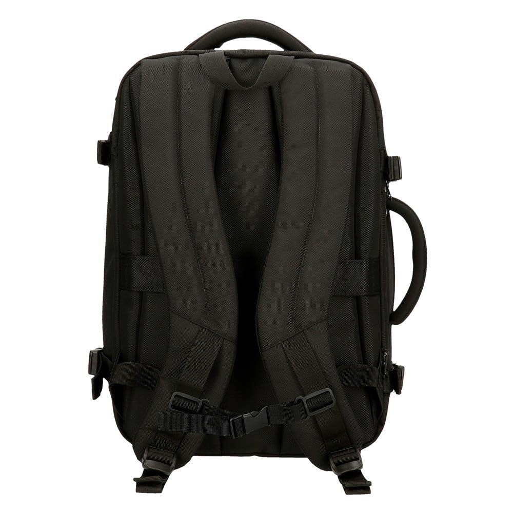 Pepe Jeans Bromley, plecaki, plecaki kabinowe, torby na ramię Joumma Bags, poliester, różne rozmiary, czarny, zielony, czerwony, szary, poliester., Czarny (Black), Talla única, plecak do samolotu