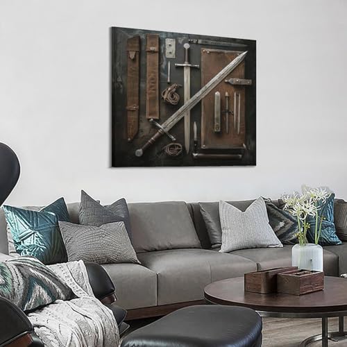Poster militaire médiéval pour décorer un petit mur vide