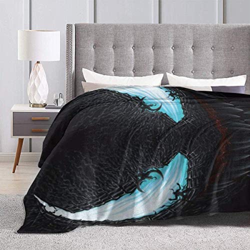 Engshi Wohn Kuscheldecken Black Venom Throw Blankets Microfiber Bedspreads Fleece Blankets Throw Ultra Soft Coral Bedcover for Bedroom Living Room Sofa Couch
