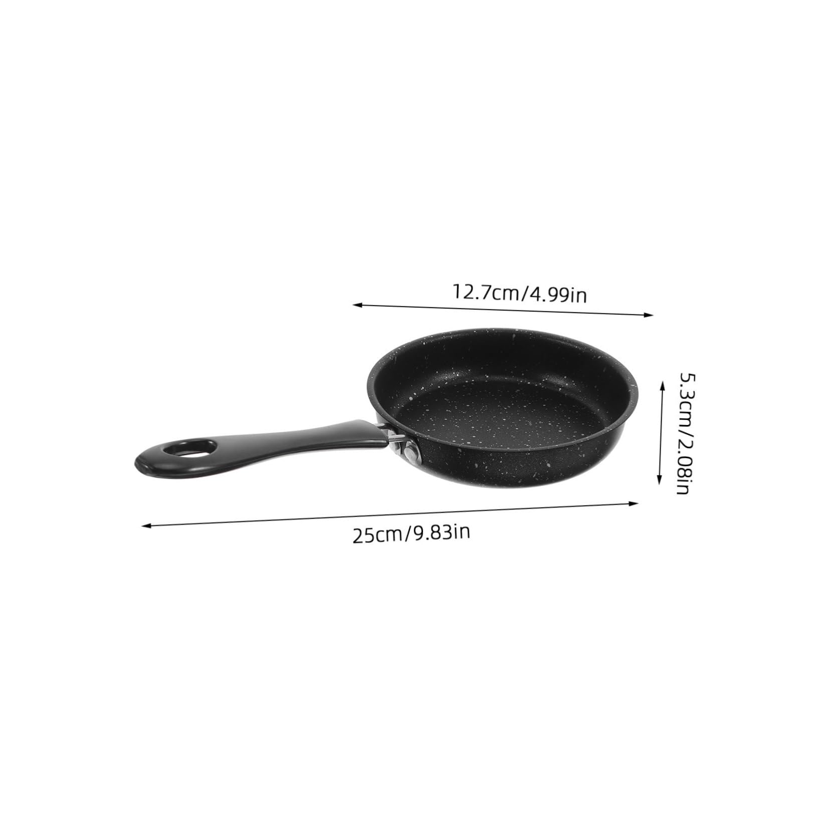 FUNOMOCYA Frying Pan Egg Pan Egg Mold for Breakfast Sandwiches Cooking Pan Crepe Maker Fried Egg Pan Pancake Mold Pancake Pan Fried Egg Cooker Egg Pans Tortilla Pan Maifan Stone Layer Black