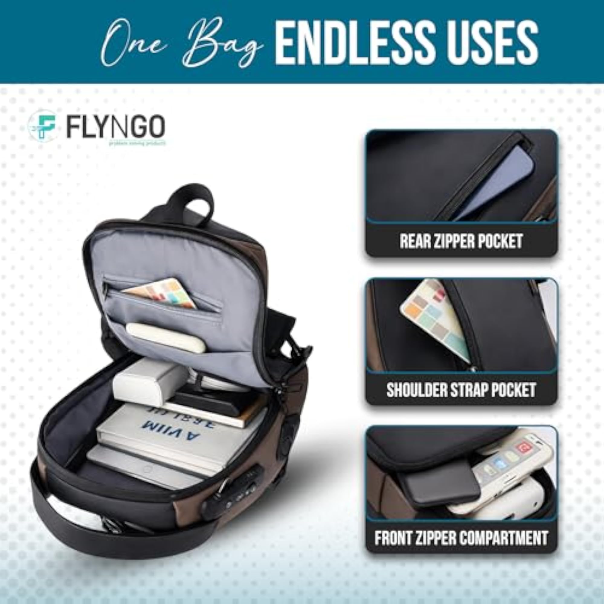 Stylish Crossbody Backpack for Men & Women