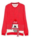 Blend Jersey de Punto Suéter, 181655/Mars Red, L para Hombre