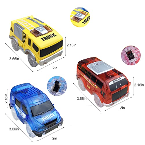Toy Cars With 5 Flashing Led Lights Toys Racing Car Track Accessories Compatible With Tracks With Most Track Cars For Boys And Girls (3 Pack) #TOP6