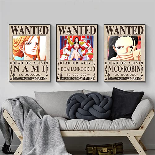 Op Pirate Anime Wanted Posters, New Edition, 28.5Cm×19.5Cm, Luffy 1.5 Billion, Pack Of 24 #TOP6