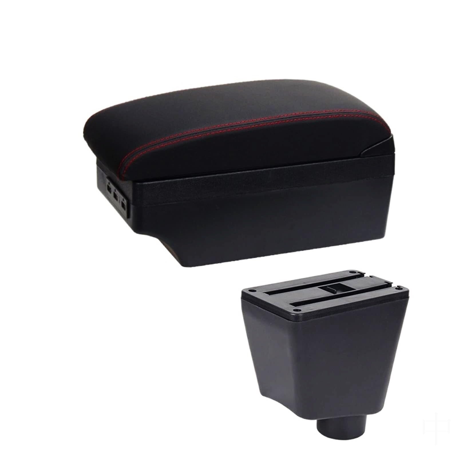 GTDTKGANAK Storage Box For Captur For Clio III IV Armrest For Box with Dual Layer USB Charging Storage(A1 7usb)