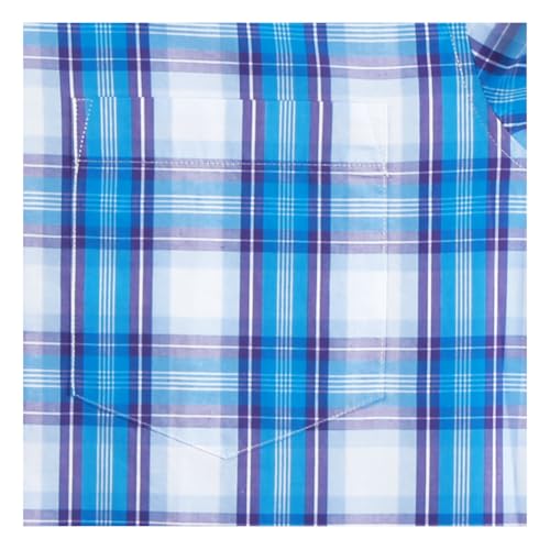 Mens Plaid Long Sleeve Button Down Western Casual Shirt Slim Fit Shirts3