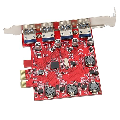 Tarjeta PCI Express USB 3.0 AMONIDA de 4 puertos para evitar desconexiones de datos 6