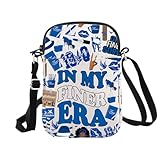 WCGXKO Crossbody Bag Sorority Gift Royal Blue and White Fi-ner Sisterhood Sorority Gift (Fi-ner Era Cr)