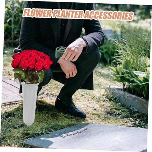 Insertos para jarrones de cementerio Abaodam que evitan caídas de flores en césped exterior 7