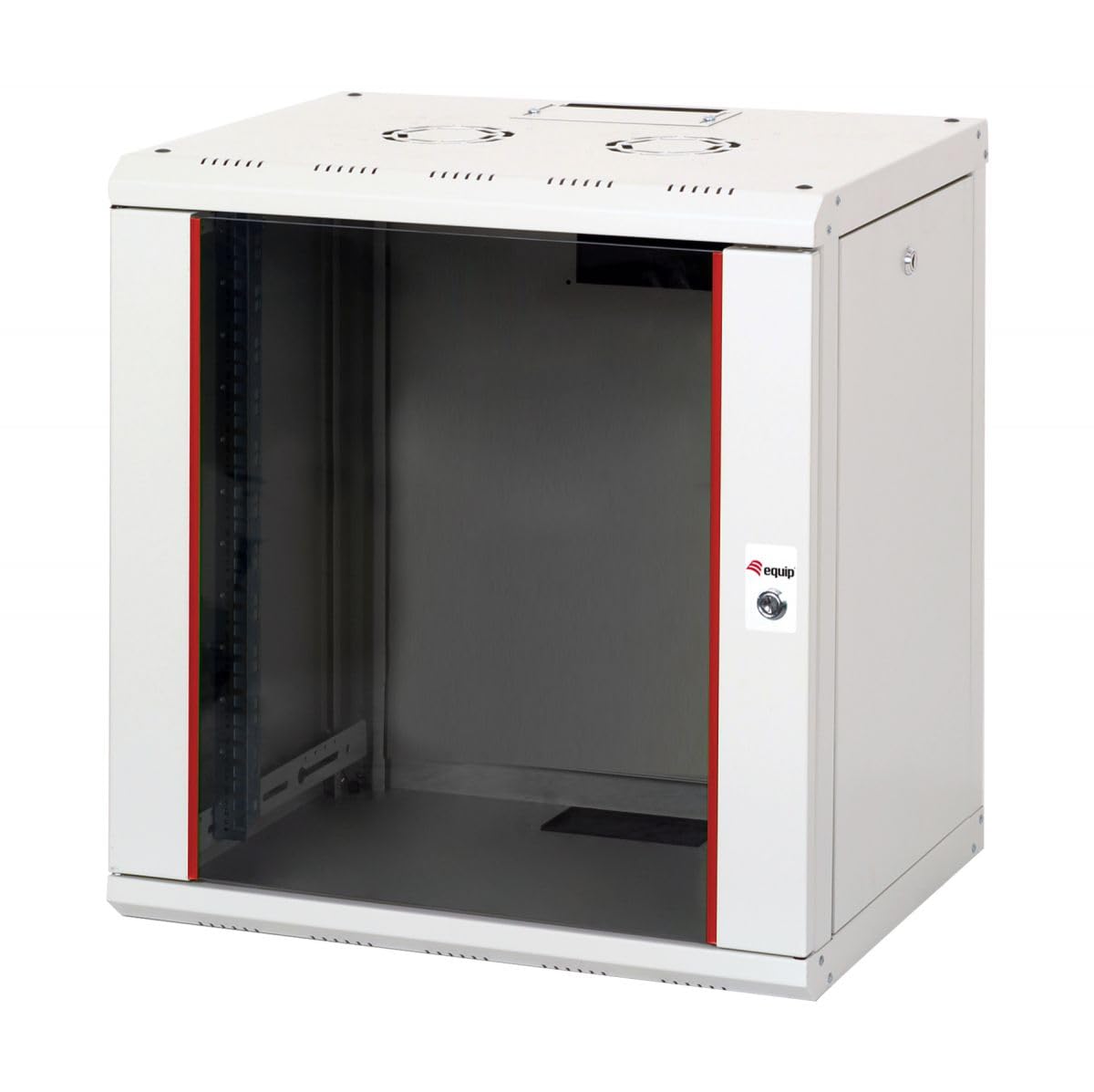 Equip Armadio per server, 19", 12U, 600 x 450 mm, porta in vetro, grigio