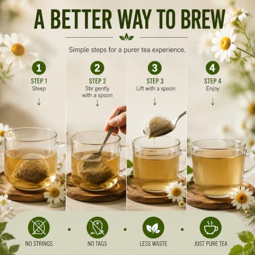 the tea trove Store The Tea Trove Pure Chamomile Tea Bags Organic - Image 6