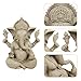 Cozy Villa Ganesha Idol Statues, Sandstone Ganpati Idol, Indian Elephant Buddha Sculpture, 10