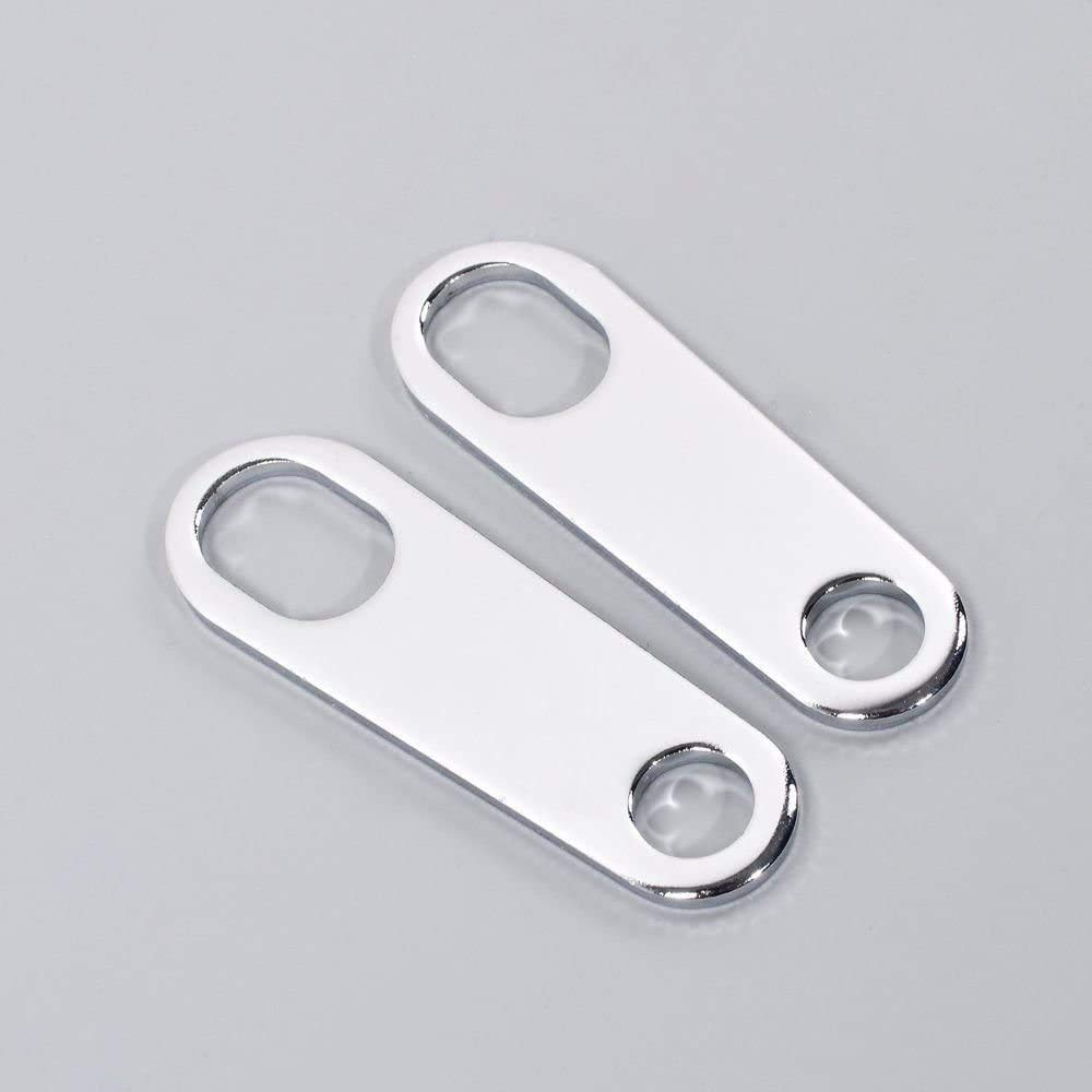 POFET Staffe ammortizzatori per supporto indicatori di direzione posteriori per moto Harley - Argento
