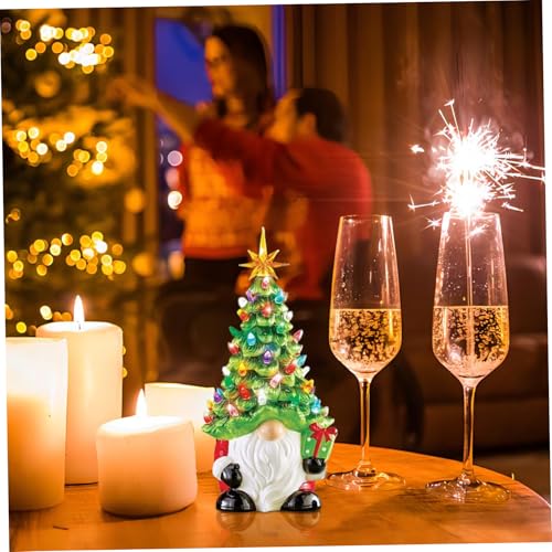 Statue de gnome de Noël lumineuse idée cadeau originale pour la famille