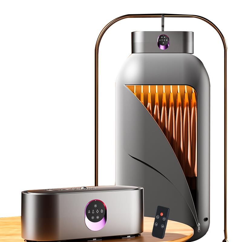 Wäschetrockner Elektrisch Tragbarer, 600W Tragbarer Mini- Wärmepumpentrockner mit Timer, Warmlufttrockner Klein für Apartment, Zuhause, Reisen (Grau)