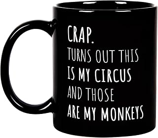 Fatbaby Funny Coffee Mug Gifts For Women Men Coworkers Friends,Birthday Christmas Thanksgiving Gifts For Women Men Circus Tea Cup 11 OZ