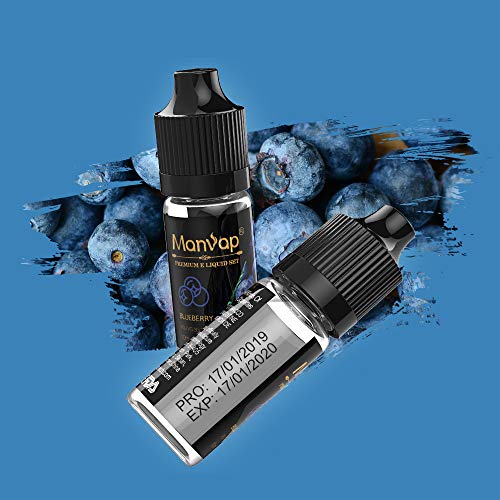 E Liquids 12 X 10ml, Manvap E-liquids ohne Nikotin, 12 Aromen E-Zigaretten Liquid Set 50PG/50VG Refill Electronic… – Bild 7