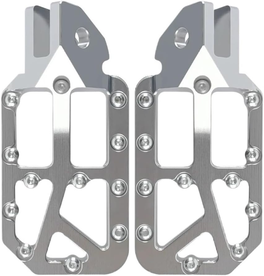 Motorcycle pedal Motorcycle Pedals Surron Light Bee X New Customized Pedals Floor Boards SurRon Pedals Part E-Bike X160 X260(Silver-Purple)