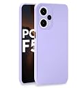Pikkme Poco F5 5G Back Cover Soft Matte Liquid Silicone TPU | Camera Protection | Shockproof Slim Back Case for Poco F5 5G (Purple) gallery image