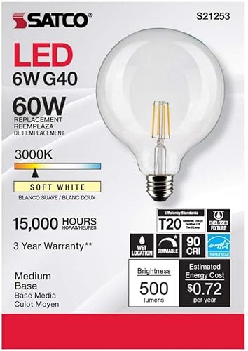 Miniatura 4 de Satco S21253 6G40CLLEDE26930120V - Paquete de 6