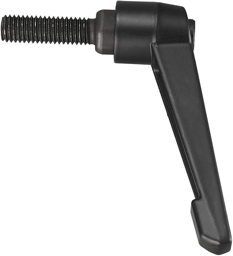 Miniatura 24 de uxcell 2 piezas de manija de palanca de sujeción ajustable M8 x 0.787 in óxido negro métrico acero al carbono macho roscado perillas de mano
