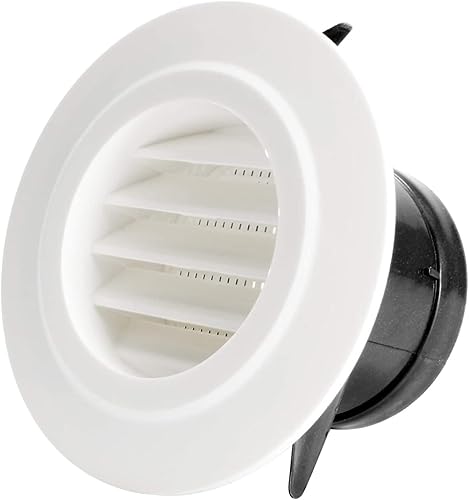 Miniatura 8 de Cubierta de ventilación de aire de 4 pulgadas, cubierta redonda de ABS para rejilla de aire para baño, oficina, hogar, sistema HVAC (ø100 mm)