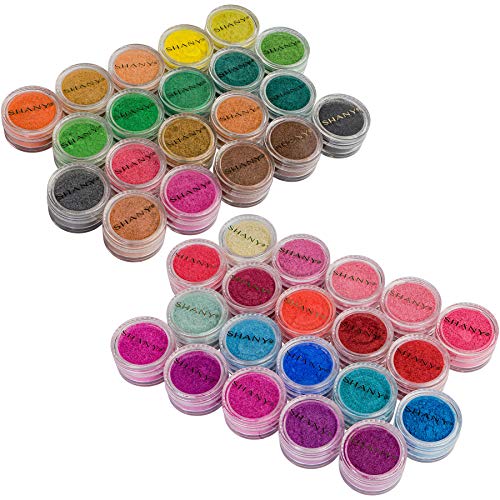 Shany Eye Sparkle/Eye Shadow Loose Powder - Set Of 40 Colors #TOP7