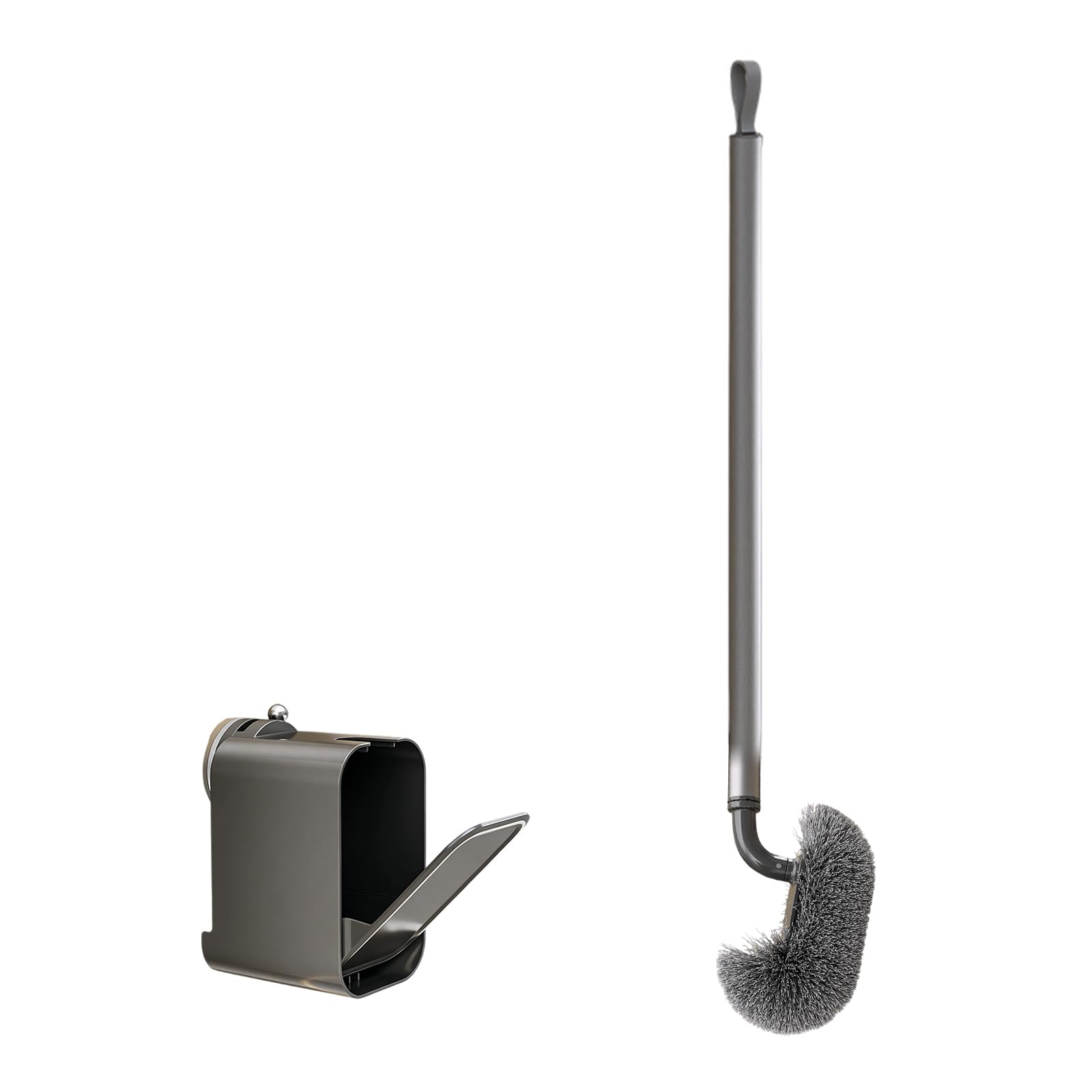 Duty Toilet Brush with Curved Edges Designs Practical Toilet Cleaning Tool for Thorough Scrubbing & Hygienic Storage Ergonomic Brush