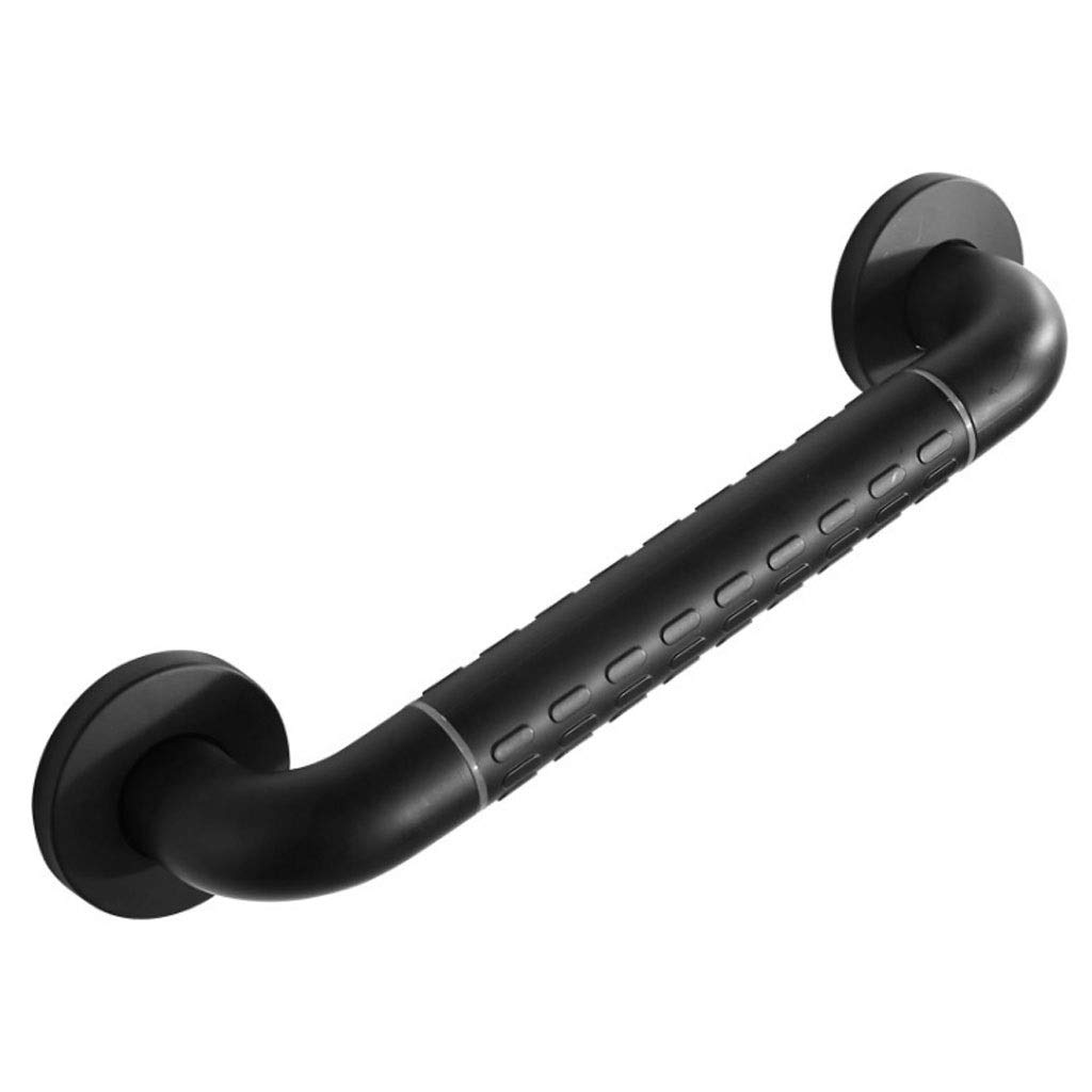 Fkxsxaz Black Bathroom Grab Bars Bath Grab Bar With,Old Man Disabled Pregnant Woman Safety Non-Slip Housewares Accessibility Stainless Steel Handle (Size : 38Cm)