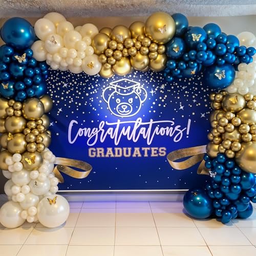 Image of Bear Neon Sign for Wall Decor,Dimmable Bear with Graduation Hat Neon Light,White Grad Light Up Signs for Class of 2025 Graduations Background Decoration Celebration Gifts