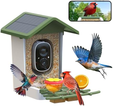 Smart Bird Feeder with Camera: Solar Powered Birdhouse with AI Re...