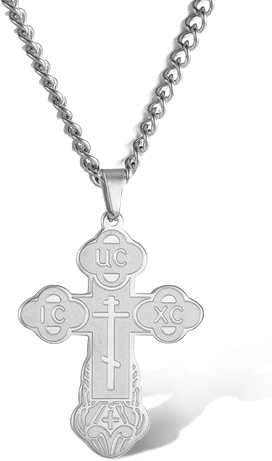 Men's Stainless Steel Orthodox Cross Necklace, Nigeria Ubuy