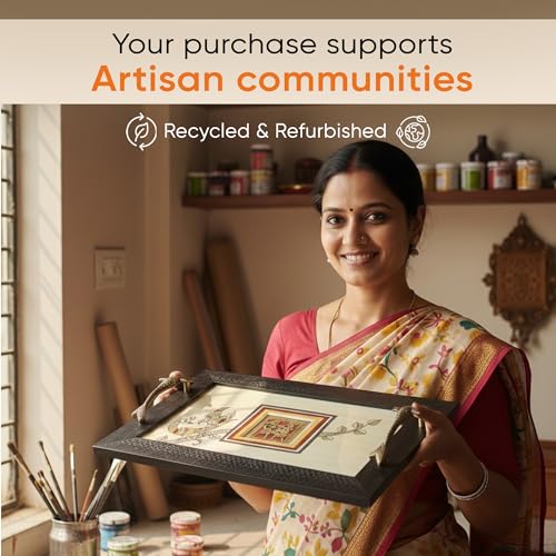 Image of Cultural Fusion Hand-Painted Tray