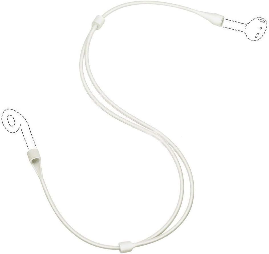 Upgrade Anti-Lost Strap, Adjustable Silicone Ear Strap Compatible Airpod Strap (White)